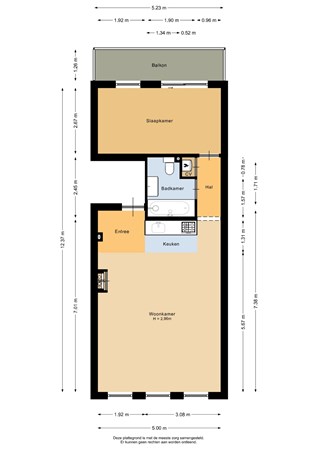 Floorplan - Nieuwe Binnenweg 219B02, 3021 GC Rotterdam